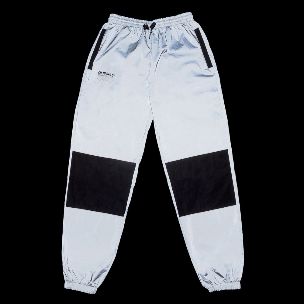 OFFICIAL Brand 3M Silver Reflective Track Pants